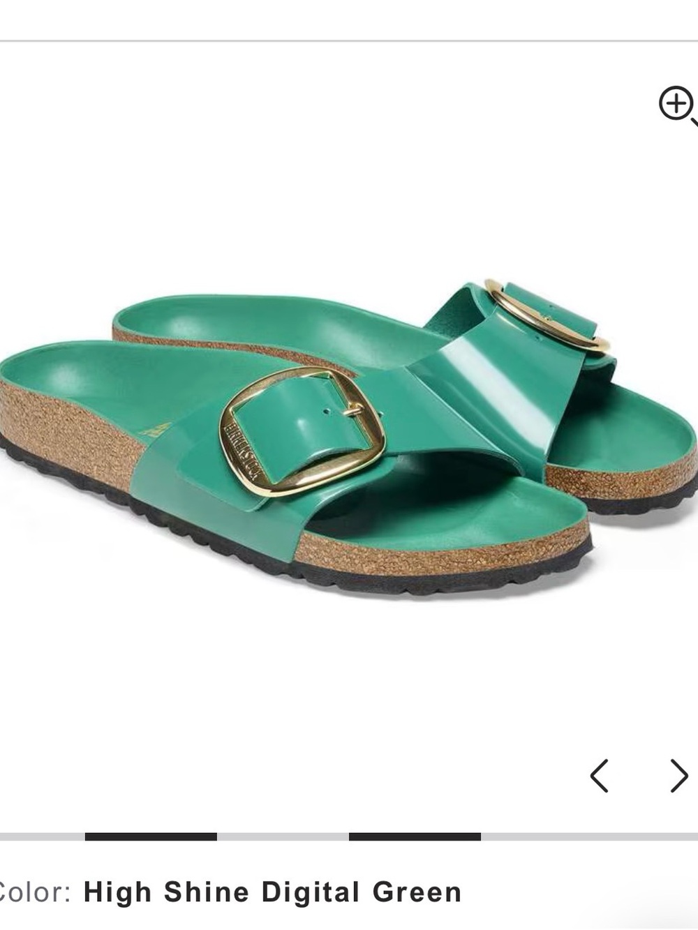 Birkenstocks Arizona High Shine Digital Green - size 36